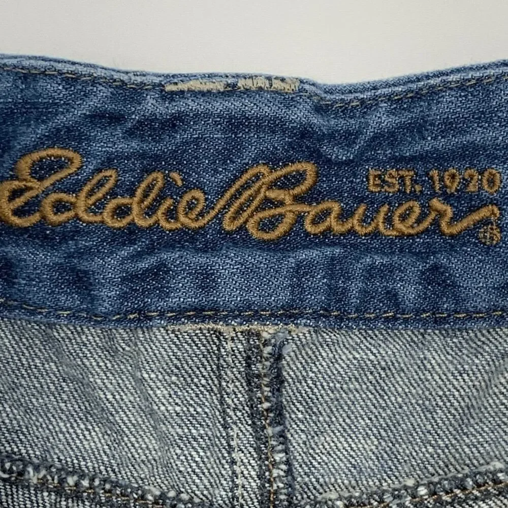 Eddie Bauer Curvy Long Denim Short